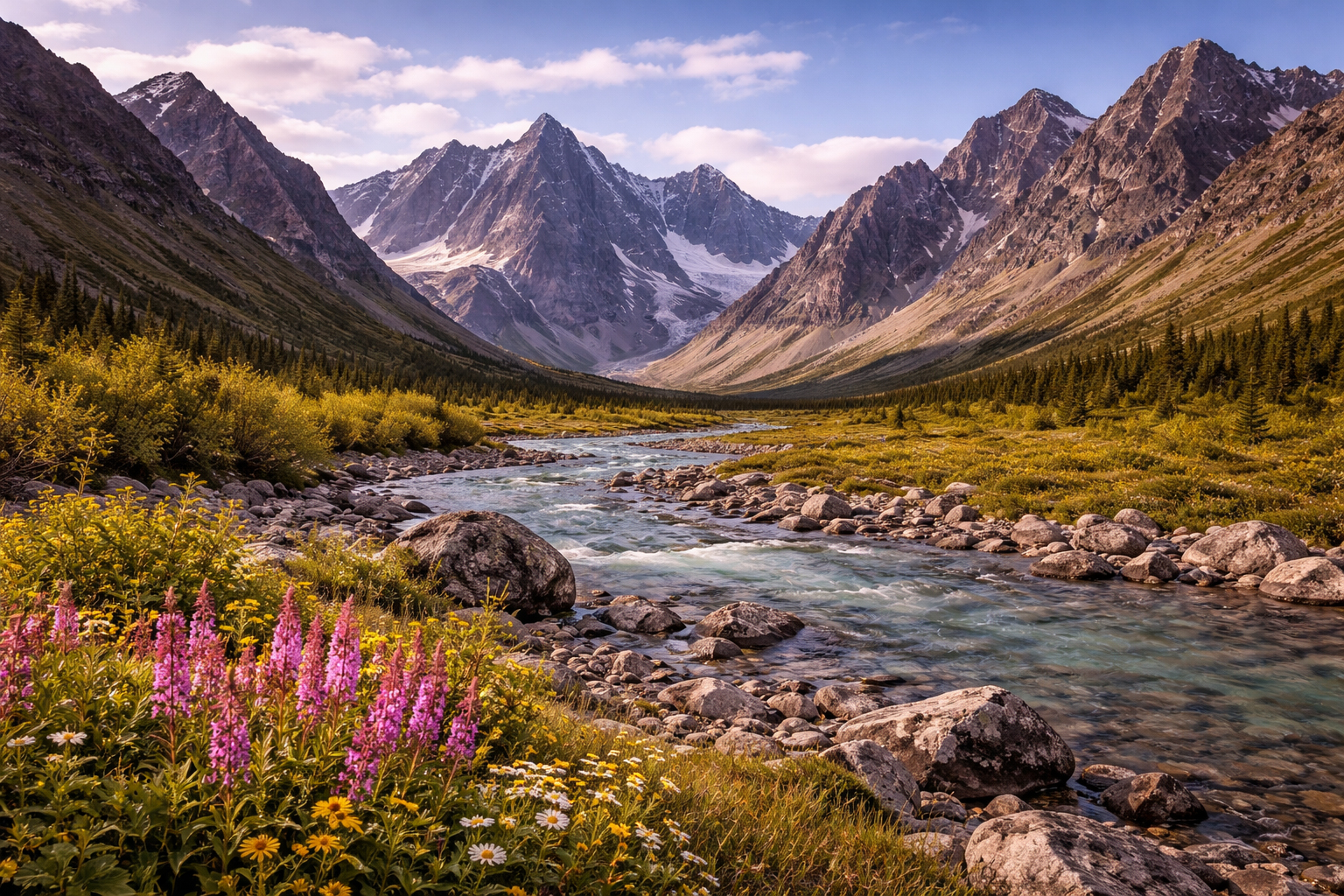 ブルックス山脈の大パノラマ