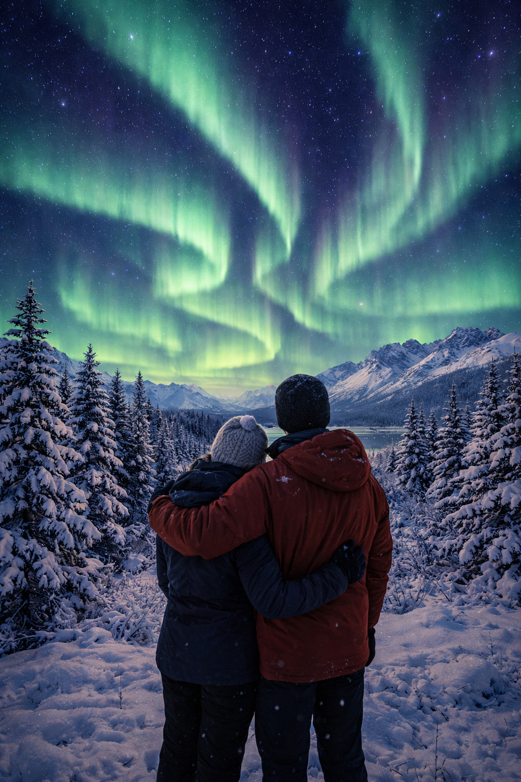 夜空を見上げる旅人たち