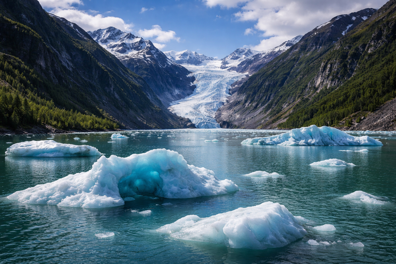 氷河ラグーンの氷山