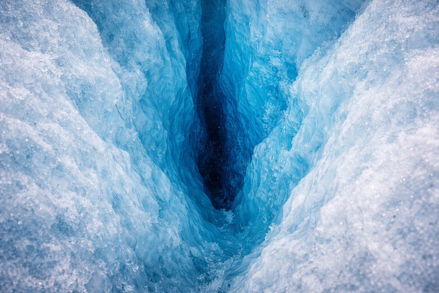 青い氷河の細部