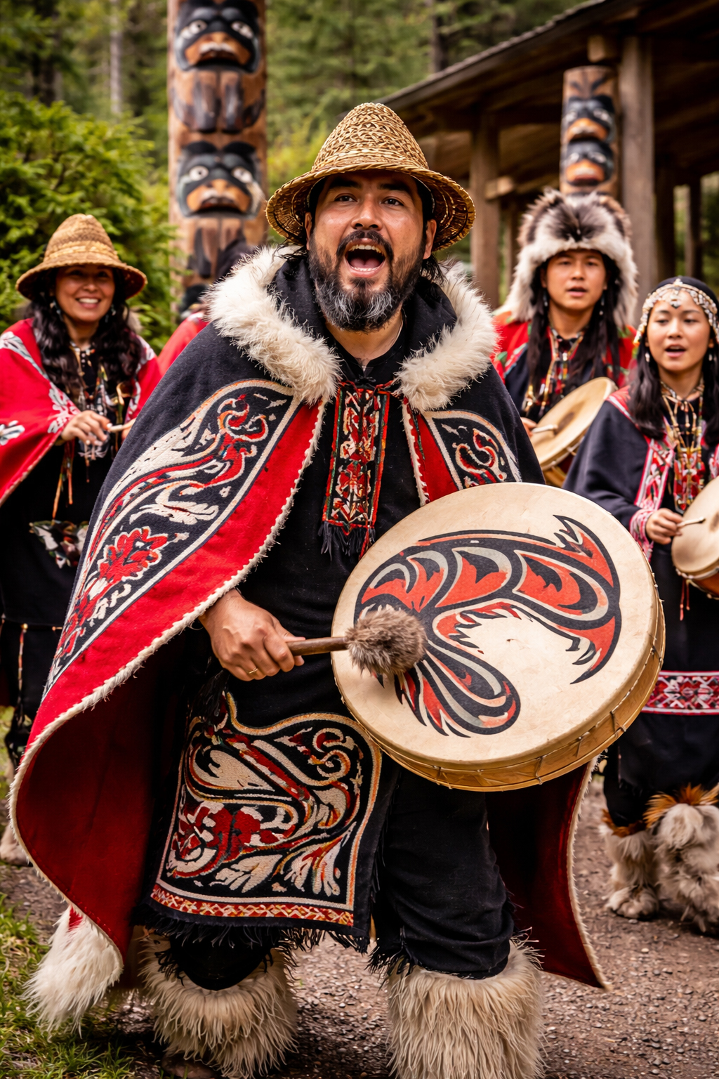 アラスカ文化の歌と踊り