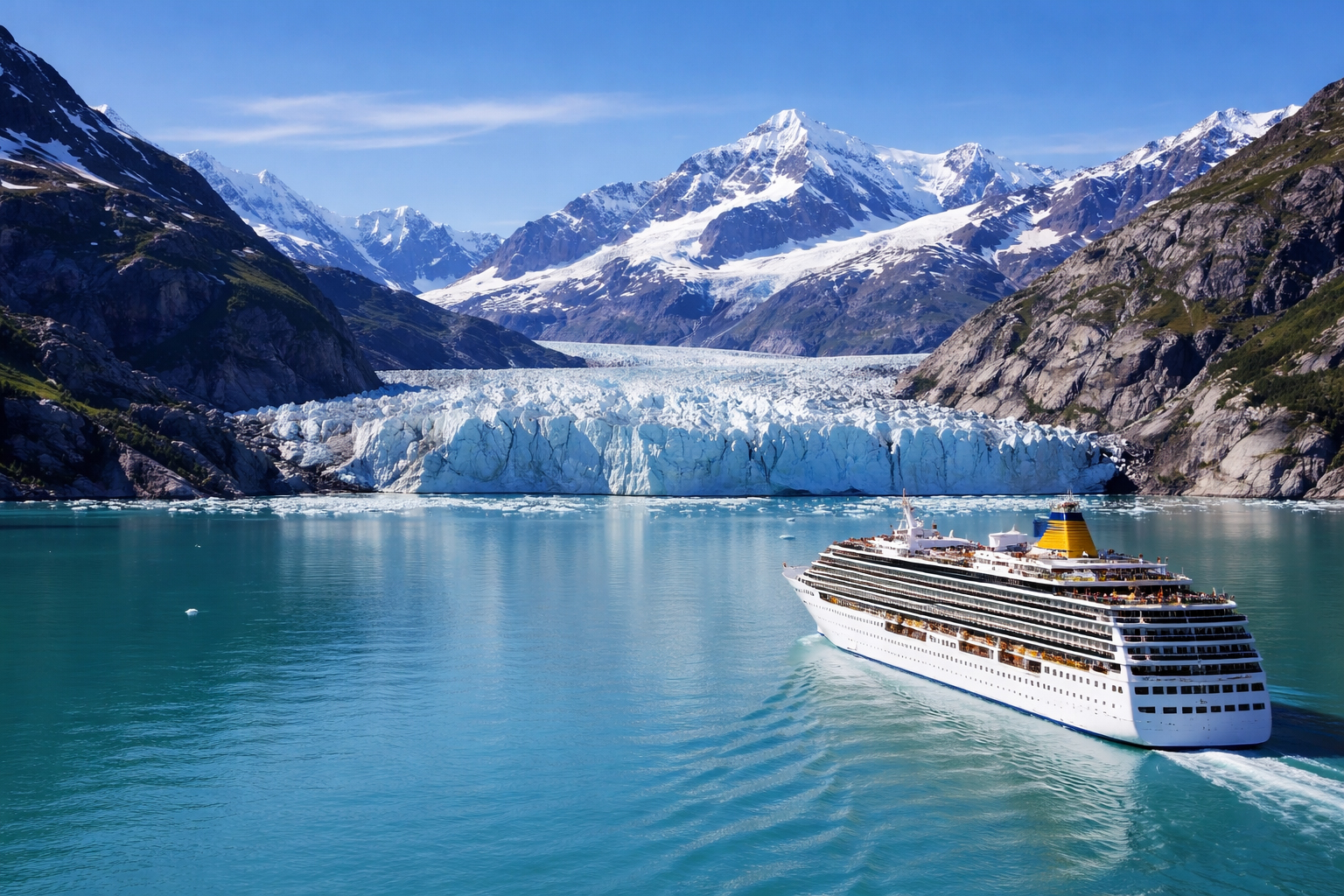 グレイシャーベイのクルーズ風景