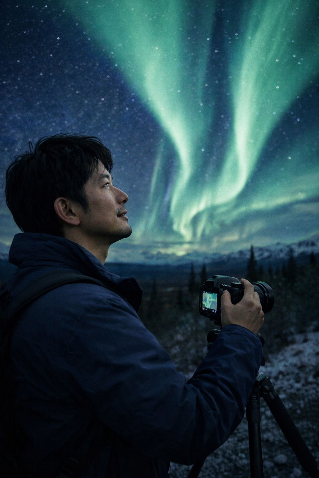 オーロラを追うヒロ
