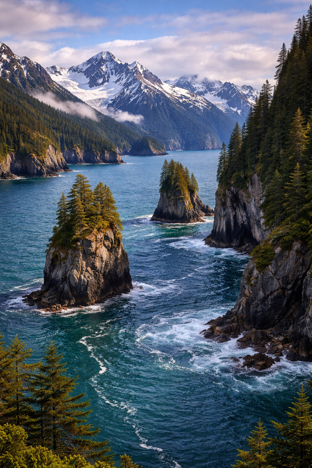 ケナイフィヨルドの海岸線