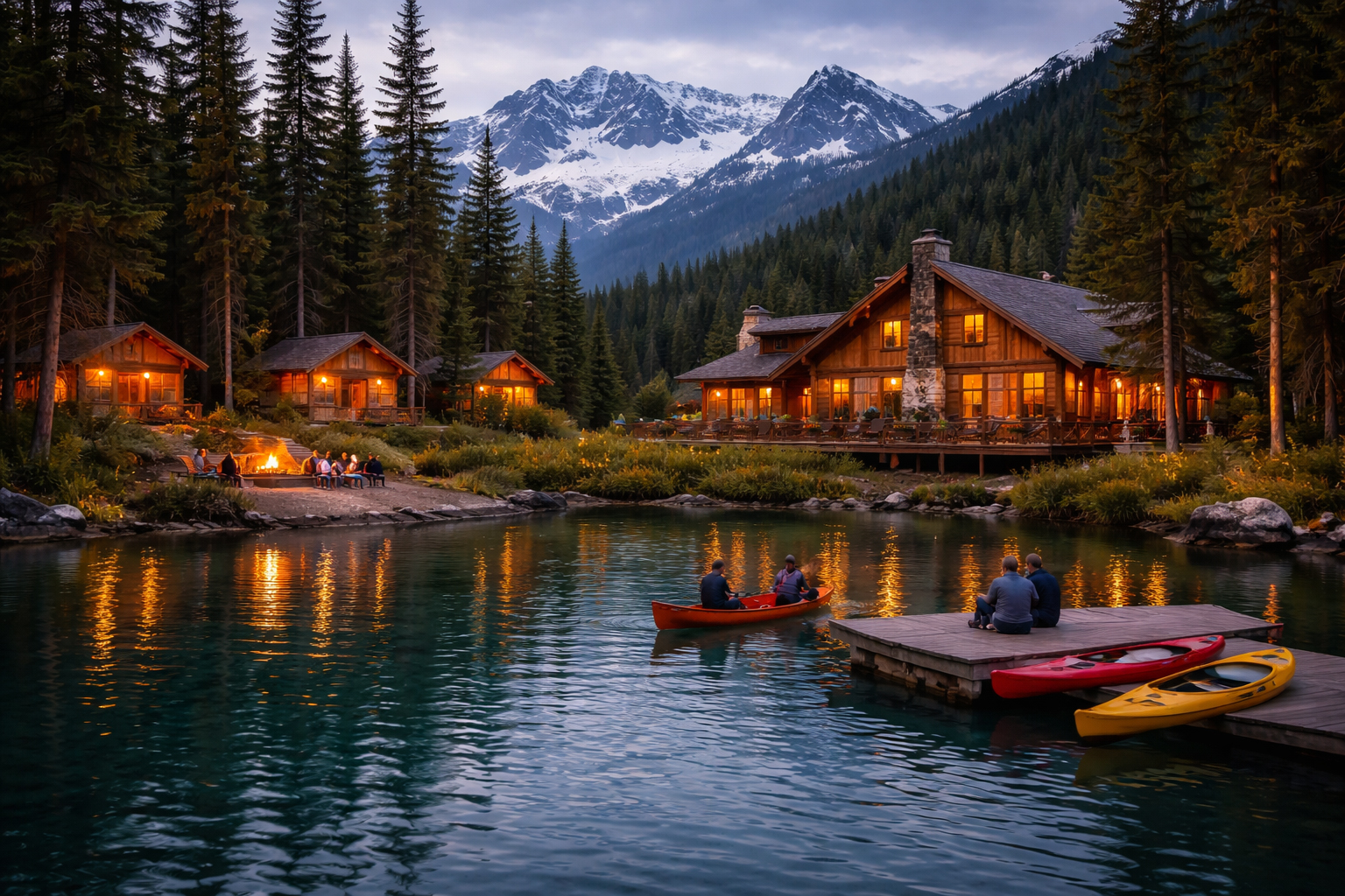 静かなアラスカの風景